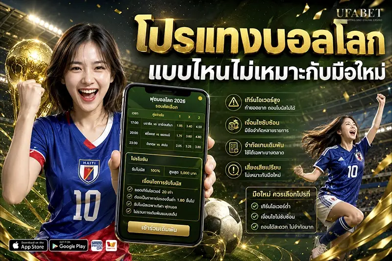 โปรแทงบอลโลกที่เหมาะกับมือใหม่