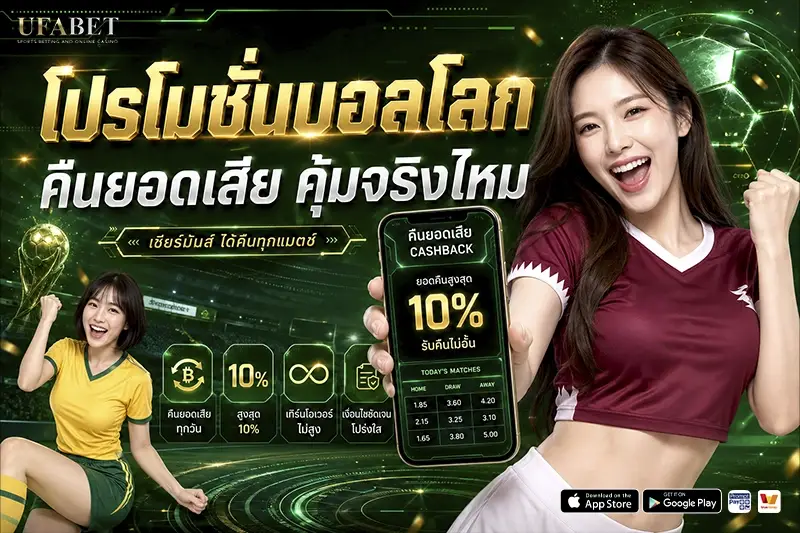 โปรโมชั่นบอลโลก คืนยอดเสีย